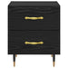 Dulap de noapte Stejar Negru 40 x 35 x 47,5 cm Lemn compozit - WALTI WALTI