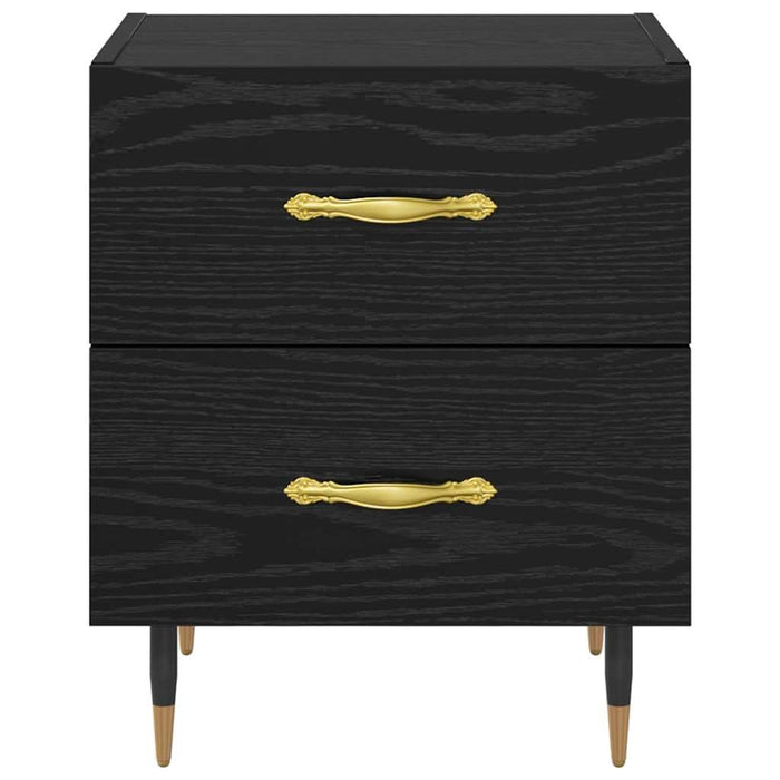 Dulap de noapte cu sertar 2 pcs Stejar Negru 40 x 35 x 47,5 cm - WALTI WALTI