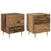 Dulap de noapte cu sertar 2 pcs Lemn Vechi 40 x 35 x 47,5 cm - WALTI WALTI