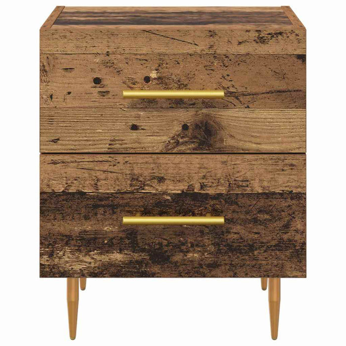 Dulap de noapte cu sertar 2 pcs Lemn Vechi 40 x 35 x 47,5 cm - WALTI WALTI