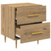 Dulap de noapte 2 pcs Stejar Artizanal 40 x 35 x 47,5 cm - WALTI WALTI