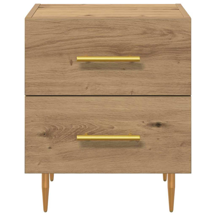 Dulap de noapte 2 pcs Stejar Artizanal 40 x 35 x 47,5 cm - WALTI WALTI