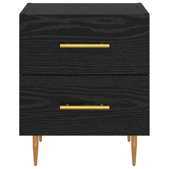 Dulap de noapte Stejar Negru 40 x 35 x 47,5 cm Lemn compozit - WALTI WALTI