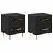 Dulap de noapte cu sertar 2 pcs Stejar Negru 40 x 35 x 47,5 cm - WALTI WALTI