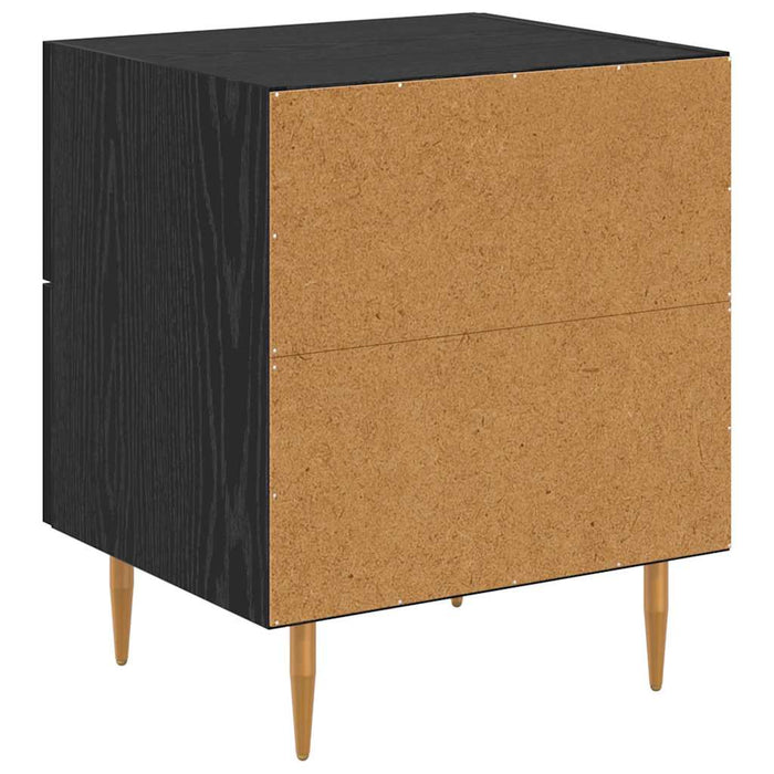 Dulap de noapte cu sertar 2 pcs Stejar Negru 40 x 35 x 47,5 cm - WALTI WALTI