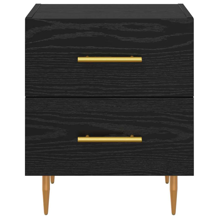 Dulap de noapte cu sertar 2 pcs Stejar Negru 40 x 35 x 47,5 cm - WALTI WALTI