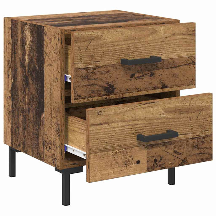 Dulap de noapte Lemn vechi 40 x 35 x 47,5 cm Lemn compozit - WALTI WALTI