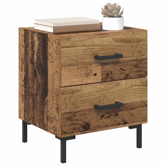 Dulap de noapte Lemn vechi 40 x 35 x 47,5 cm Lemn compozit - WALTI WALTI