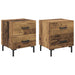 Dulap de noapte cu sertar 2 pcs Lemn vechi 40 x 35 x 47,5 cm - WALTI WALTI