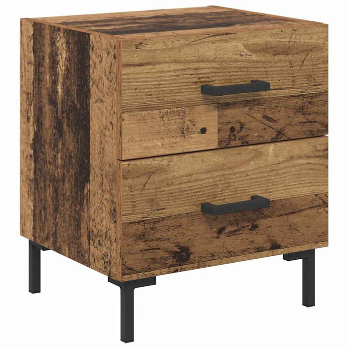 Dulap de noapte cu sertar 2 pcs Lemn vechi 40 x 35 x 47,5 cm - WALTI WALTI