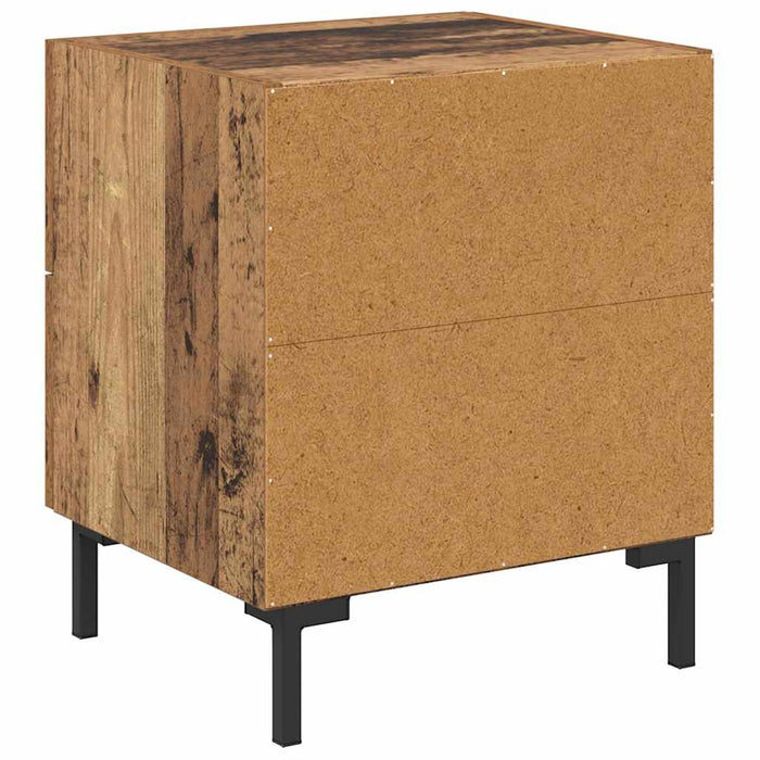 Dulap de noapte cu sertar 2 pcs Lemn vechi 40 x 35 x 47,5 cm - WALTI WALTI
