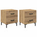 Dulap de noapte 2 pcs Stejar Artizanal 40 x 35 x 47,5 cm - WALTI WALTI