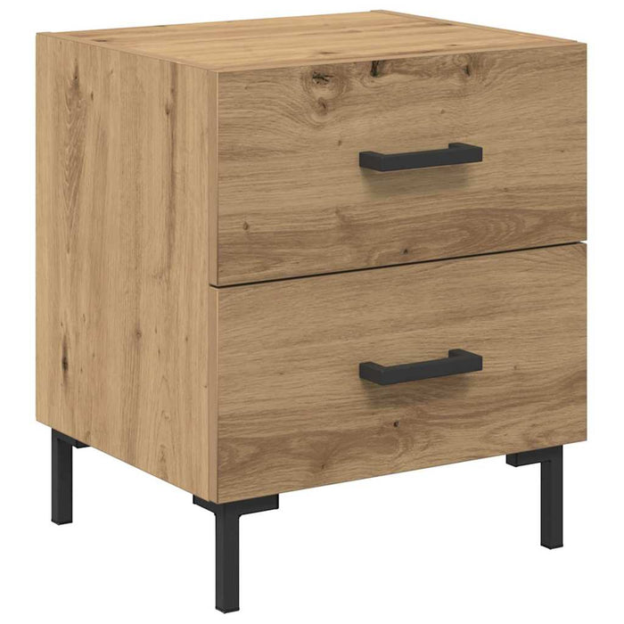 Dulap de noapte 2 pcs Stejar Artizanal 40 x 35 x 47,5 cm - WALTI WALTI