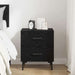 Dulap de noapte Stejar Negru 40 x 35 x 47,5 cm Lemn compozit - WALTI WALTI