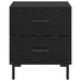 Dulap de noapte Stejar Negru 40 x 35 x 47,5 cm Lemn compozit - WALTI WALTI