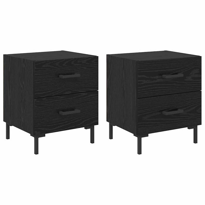 Dulap de noapte cu sertar 2 pcs Stejar Negru 40 x 35 x 47,5 cm - WALTI WALTI