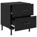 Dulap de noapte cu sertar 2 pcs Stejar Negru 40 x 35 x 47,5 cm - WALTI WALTI