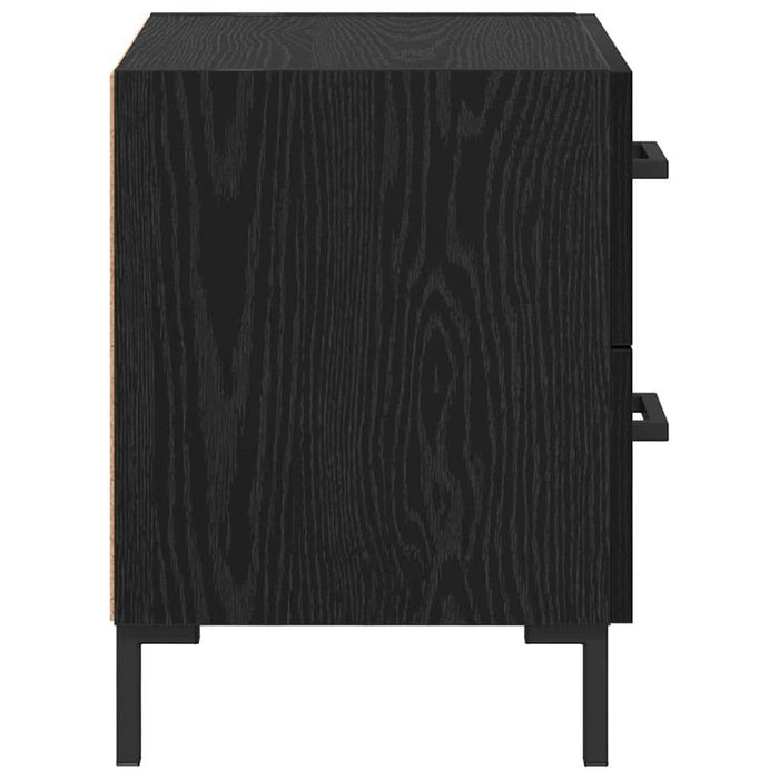 Dulap de noapte cu sertar 2 pcs Stejar Negru 40 x 35 x 47,5 cm - WALTI WALTI
