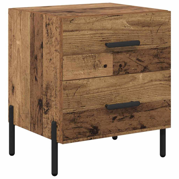 Dulap de noapte Lemn vechi 40 x 35 x 47,5 cm Lemn compozit - WALTI WALTI