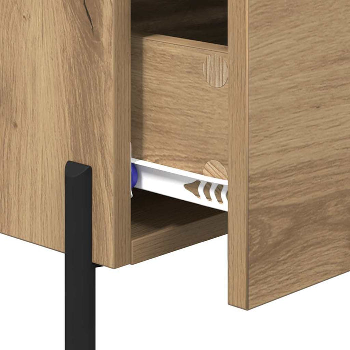 Dulap de noapte 2 pcs Stejar Artizanal 40 x 35 x 47,5 cm - WALTI WALTI