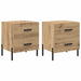 Dulap de noapte 2 pcs Stejar Artizanal 40 x 35 x 47,5 cm - WALTI WALTI