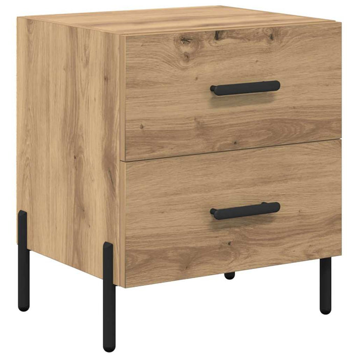 Dulap de noapte 2 pcs Stejar Artizanal 40 x 35 x 47,5 cm - WALTI WALTI