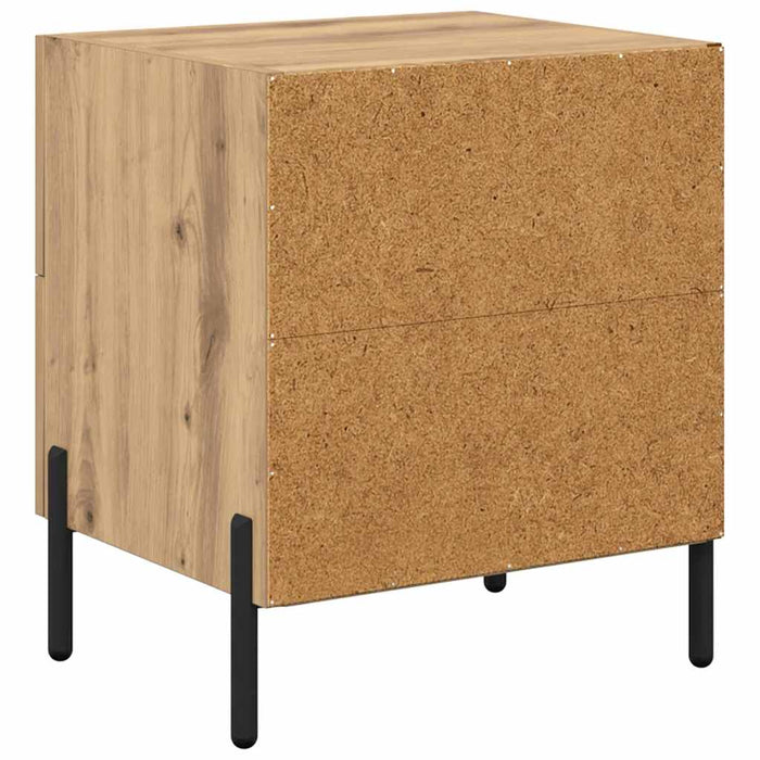 Dulap de noapte 2 pcs Stejar Artizanal 40 x 35 x 47,5 cm - WALTI WALTI