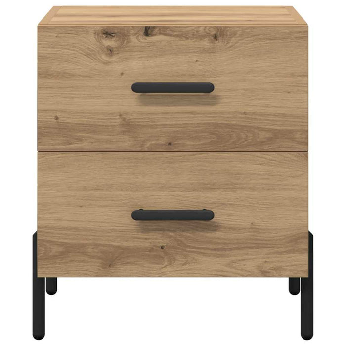 Dulap de noapte 2 pcs Stejar Artizanal 40 x 35 x 47,5 cm - WALTI WALTI