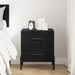 Dulap de noapte Stejar Negru 40 x 35 x 47,5 cm Lemn compozit - WALTI WALTI