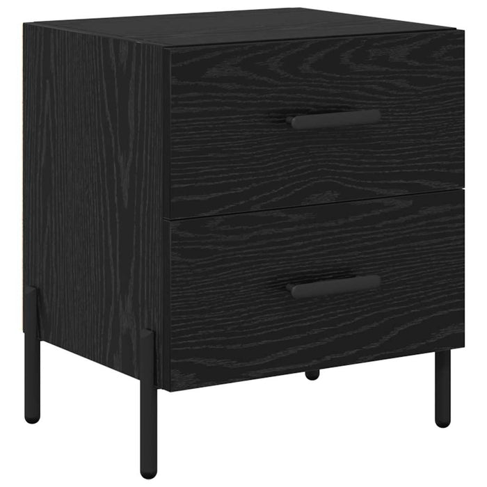 Dulap de noapte Stejar Negru 40 x 35 x 47,5 cm Lemn compozit - WALTI WALTI