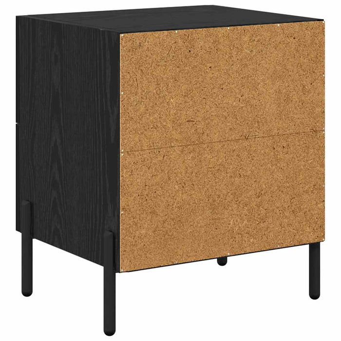 Dulap de noapte Stejar Negru 40 x 35 x 47,5 cm Lemn compozit - WALTI WALTI