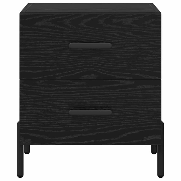 Dulap de noapte Stejar Negru 40 x 35 x 47,5 cm Lemn compozit - WALTI WALTI