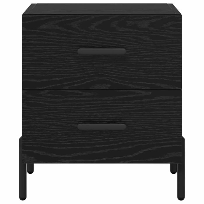 Dulap de noapte cu sertar 2 pcs Stejar Negru 40 x 35 x 47,5 cm - WALTI WALTI