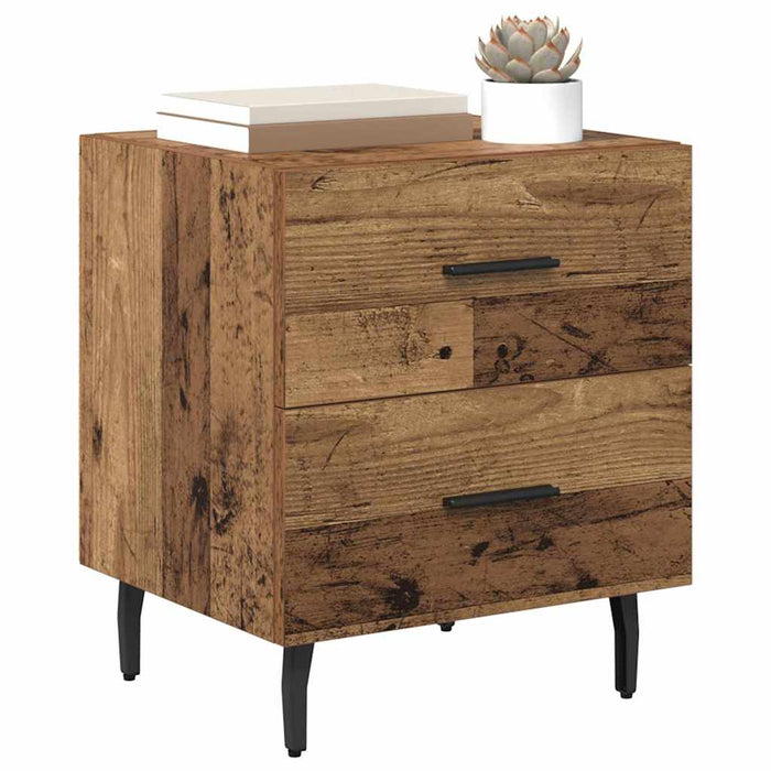 Dulap de noapte Lemn vechi 40 x 35 x 47,5 cm Lemn compozit - WALTI WALTI