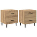 Dulap de noapte 2 pcs Stejar Artizanal 40 x 35 x 47,5 cm - WALTI WALTI