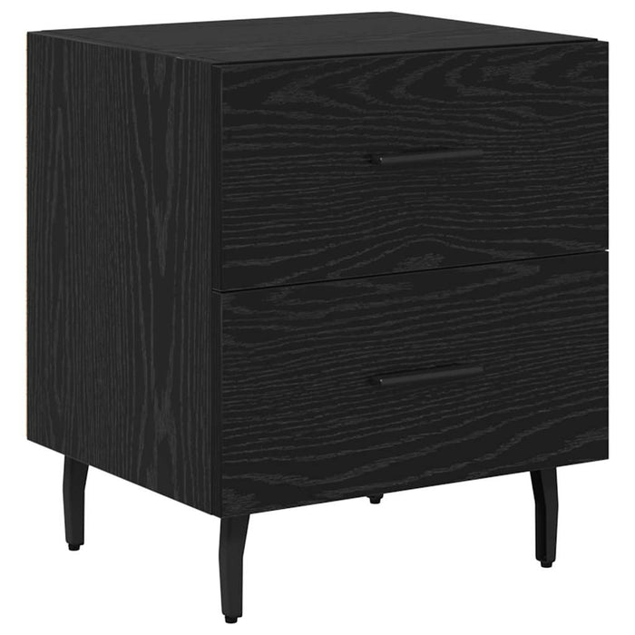 Dulap de noapte Stejar Negru 40 x 35 x 47,5 cm Lemn compozit - WALTI WALTI