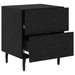 Dulap de noapte Stejar Negru 40 x 35 x 47,5 cm Lemn compozit - WALTI WALTI
