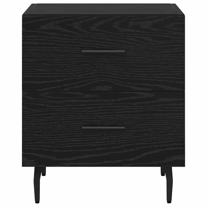 Dulap de noapte Stejar Negru 40 x 35 x 47,5 cm Lemn compozit - WALTI WALTI