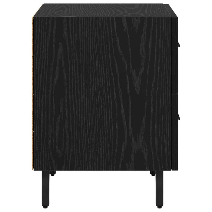Dulap de noapte Stejar Negru 40 x 35 x 47,5 cm Lemn compozit - WALTI WALTI