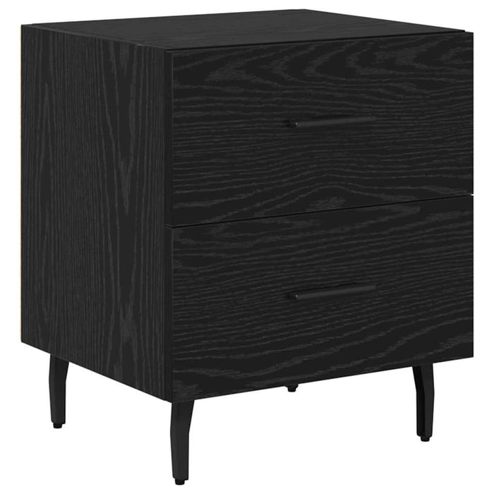 Dulap de noapte cu sertar 2 pcs Stejar Negru 40 x 35 x 47,5 cm - WALTI WALTI
