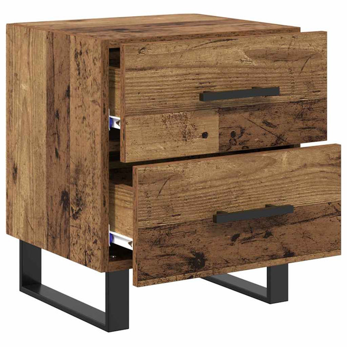 Dulap de noapte Lemn vechi 40 x 35 x 47,5 cm Lemn compozit - WALTI WALTI