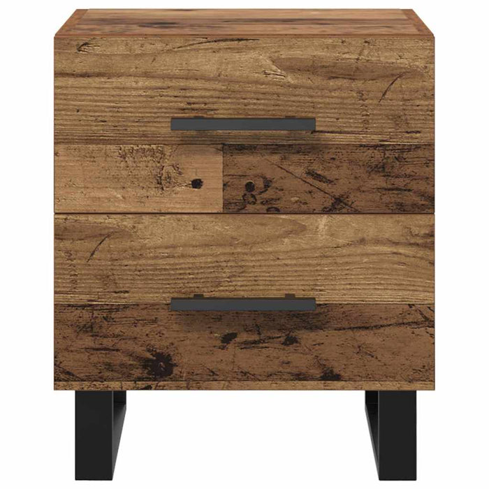 Dulap de noapte Lemn vechi 40 x 35 x 47,5 cm Lemn compozit - WALTI WALTI