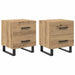Dulap de noapte 2 pcs Stejar Artizanal 40 x 35 x 47,5 cm - WALTI WALTI