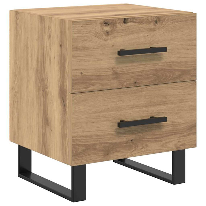 Dulap de noapte 2 pcs Stejar Artizanal 40 x 35 x 47,5 cm - WALTI WALTI
