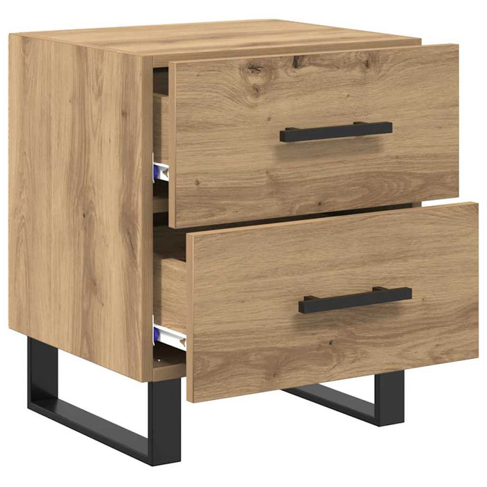 Dulap de noapte 2 pcs Stejar Artizanal 40 x 35 x 47,5 cm - WALTI WALTI