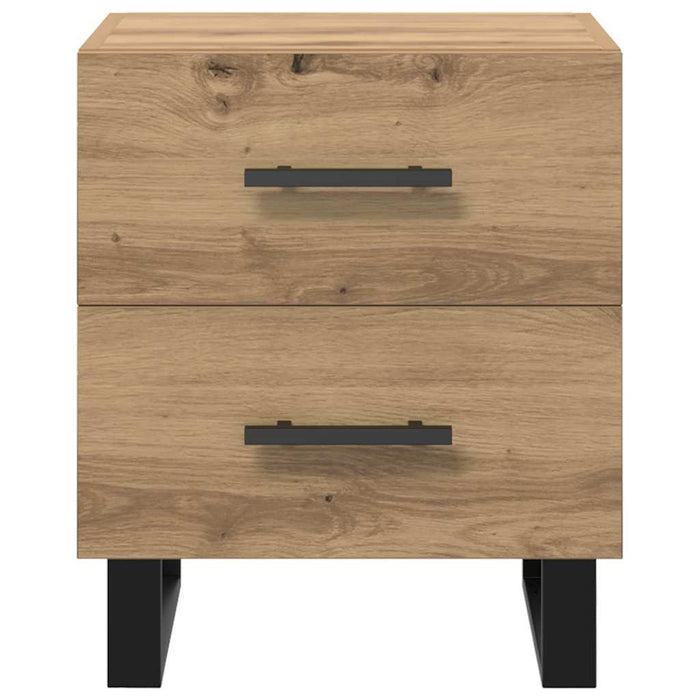 Dulap de noapte 2 pcs Stejar Artizanal 40 x 35 x 47,5 cm - WALTI WALTI