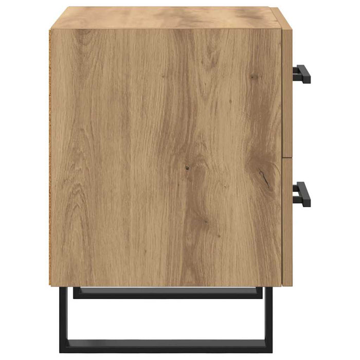 Dulap de noapte 2 pcs Stejar Artizanal 40 x 35 x 47,5 cm - WALTI WALTI