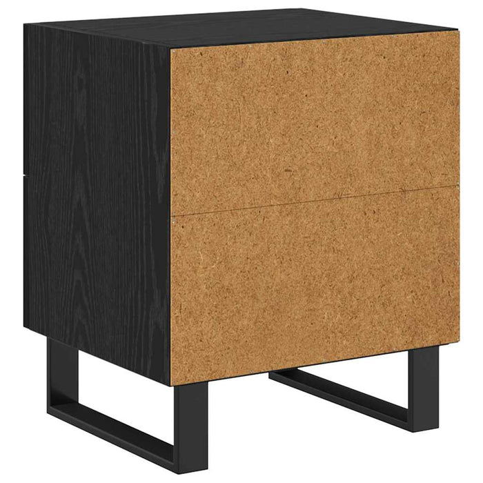 Dulap de noapte Stejar Negru 40 x 35 x 47,5 cm Lemn compozit - WALTI WALTI