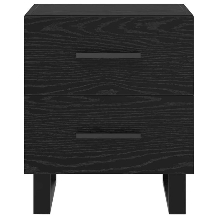 Dulap de noapte Stejar Negru 40 x 35 x 47,5 cm Lemn compozit - WALTI WALTI