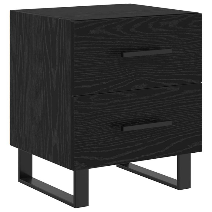 Dulap de noapte cu sertar 2 pcs Stejar Negru 40 x 35 x 47,5 cm - WALTI WALTI